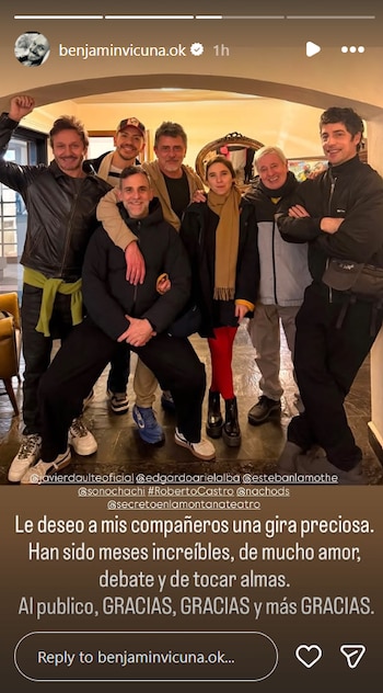 La decisión de Benjamín Vicuña en medio del furor de su obra teatral