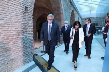 Alberto Fernández encabezó el acto