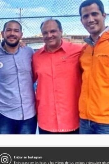 Juan Guaidó con el narcotraficante