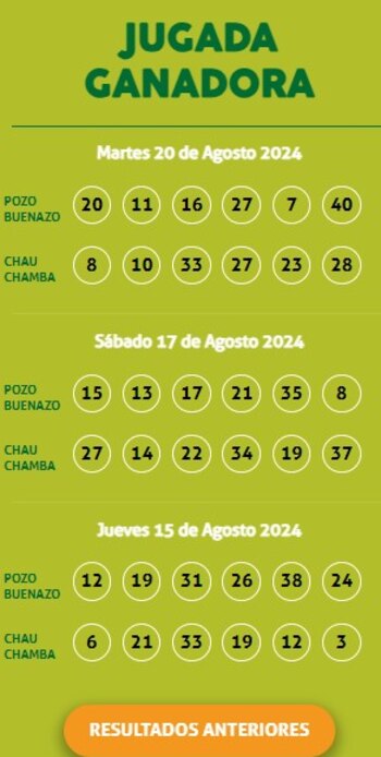 Kábala: video del último sorteo