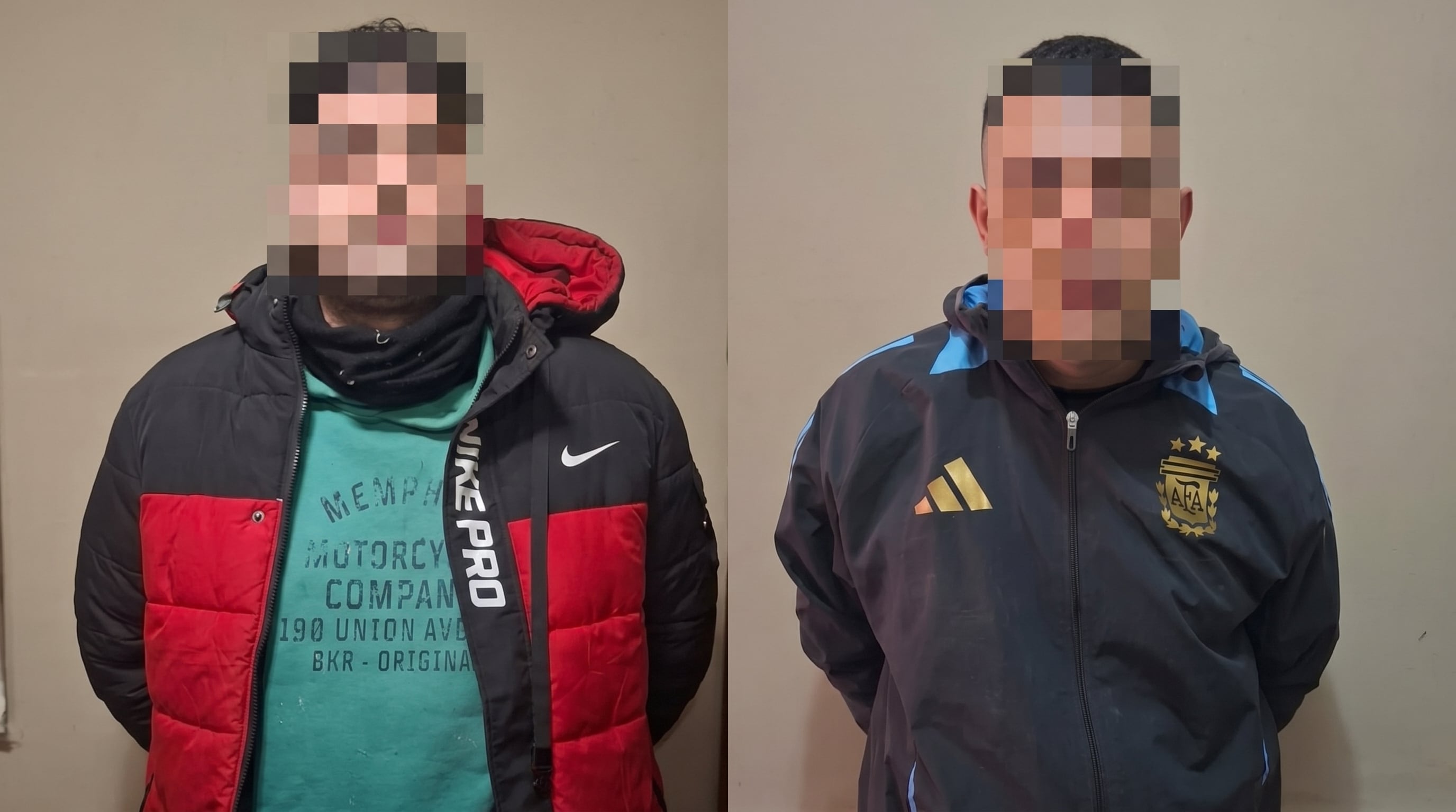 Por el hecho detuvieron a dos hombres de 35 años, identificados como Agustín A. y Juan Carlos Z.