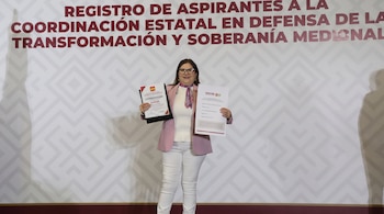 La senadora con licencia defendió a Morena y rechazó cualquier vínculo del partido con el crimen organizado.