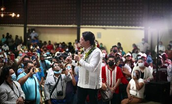 El líder de Morena volvió