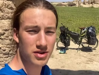 Lennart Monterlos, durante su travesía