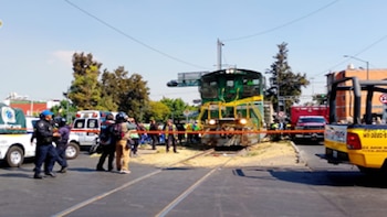 Choque entre tren y automóvil