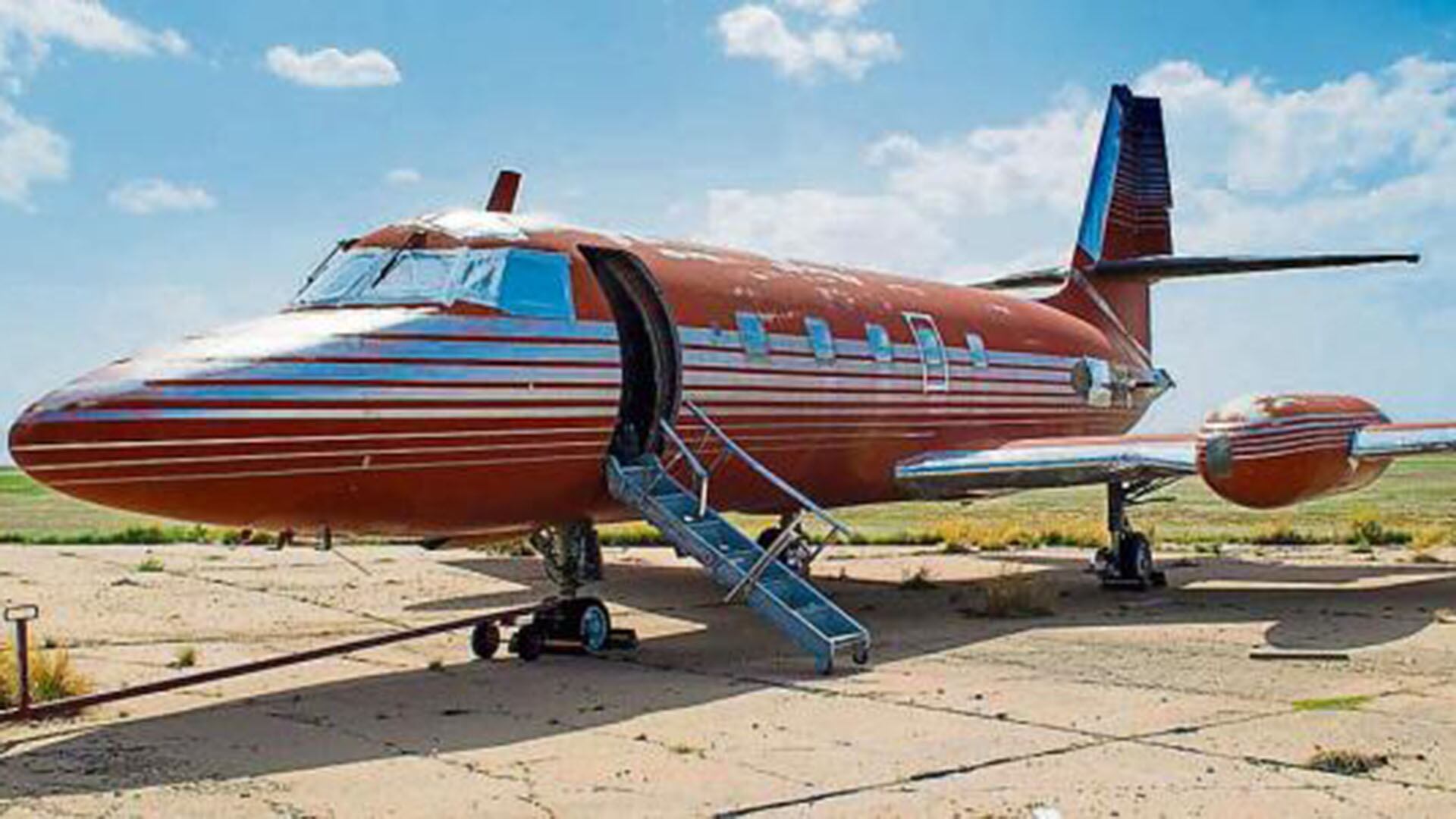 El Lockheed JetStar fue adquirido por Elvis Presley en diciembre de 1976 por 840.000 dólares (AP)