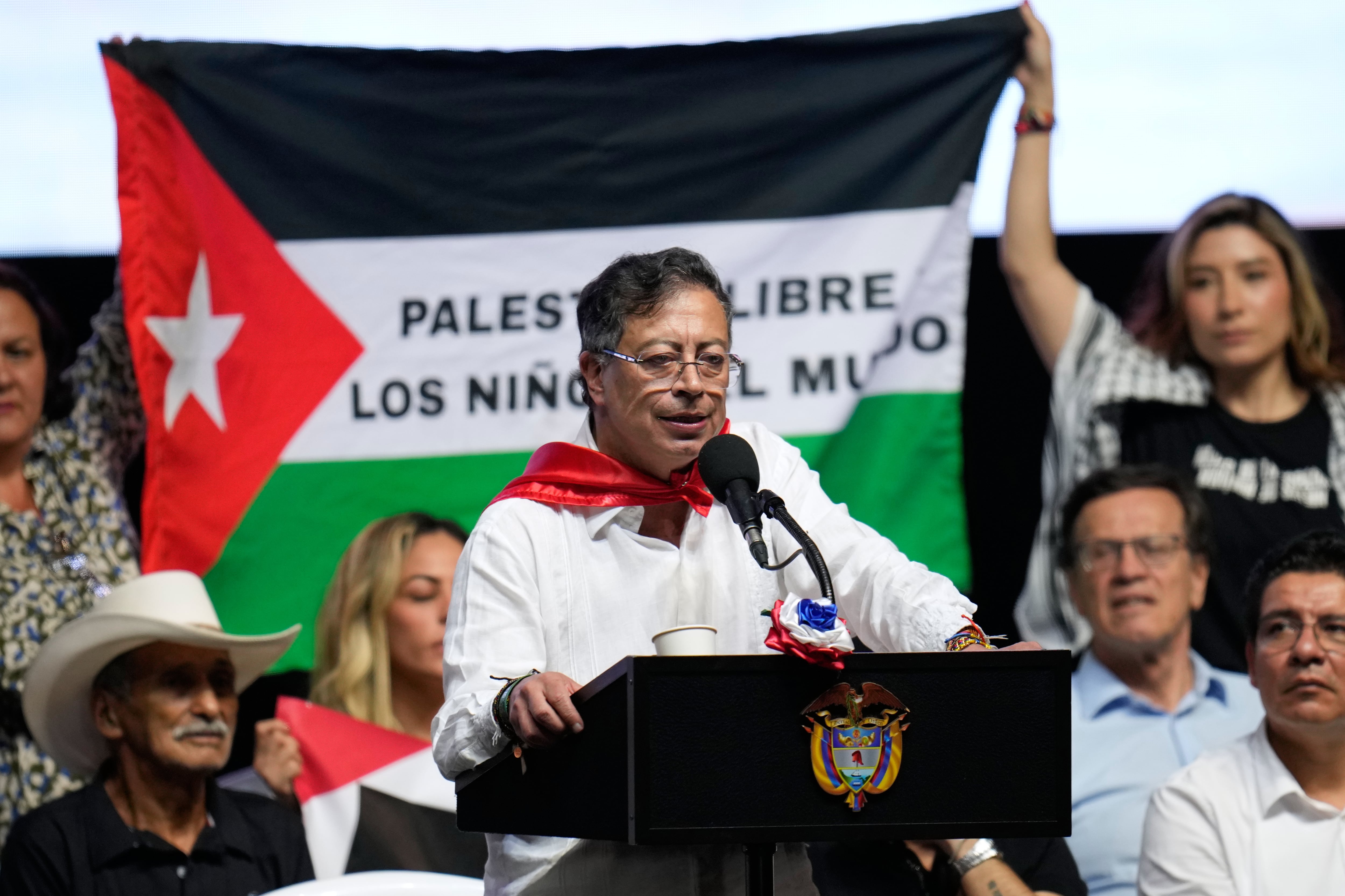 Gustavo Petro fue un defensor de la causa palestina durante su gobierno - crédito Fernando Vergara/AP