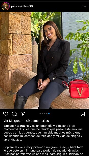 Paola Santos comparte en sus