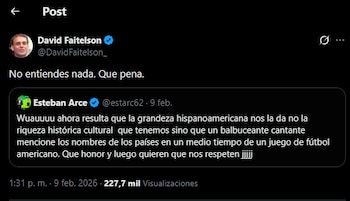 David Faitelson criticó la postura