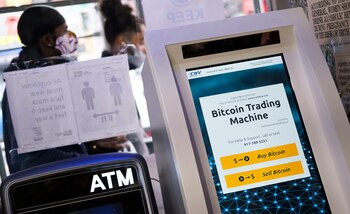 Un cajero para comprar criptomonedas.