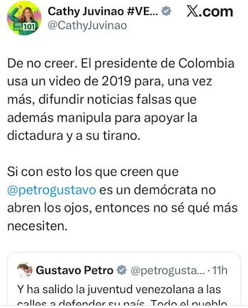 Cathy juvinao desmintió a Gustavo