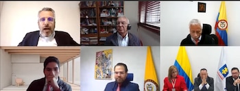Audiencia en la Corte Suprema de Justicia contra Ricardo Bonilla y Luis Fernando Velasco por el caso de la Unidad Nacional para la Gestión del Riesgo de Desastres - crédito Juicio Ricardo Bonilla y Luis Fernando Velasco