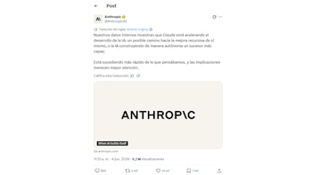 Comunicado Anthropic