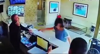 La reacción de la mujer