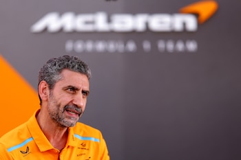 Andrea Stella, uno de los líderes de McLaren, compartió la explosiva conferencia con Briatore (Foto: Reuters/Hannah Mckay)