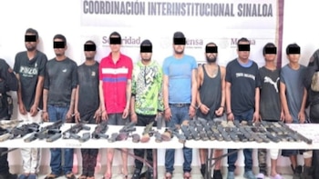 Capturan a 10 presuntos miembros del Cártel de Sinaloa en el municipio de Concordia: se les aseguró droga, armas y un inmueble