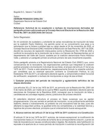 El solicitante sostiene que reabrir