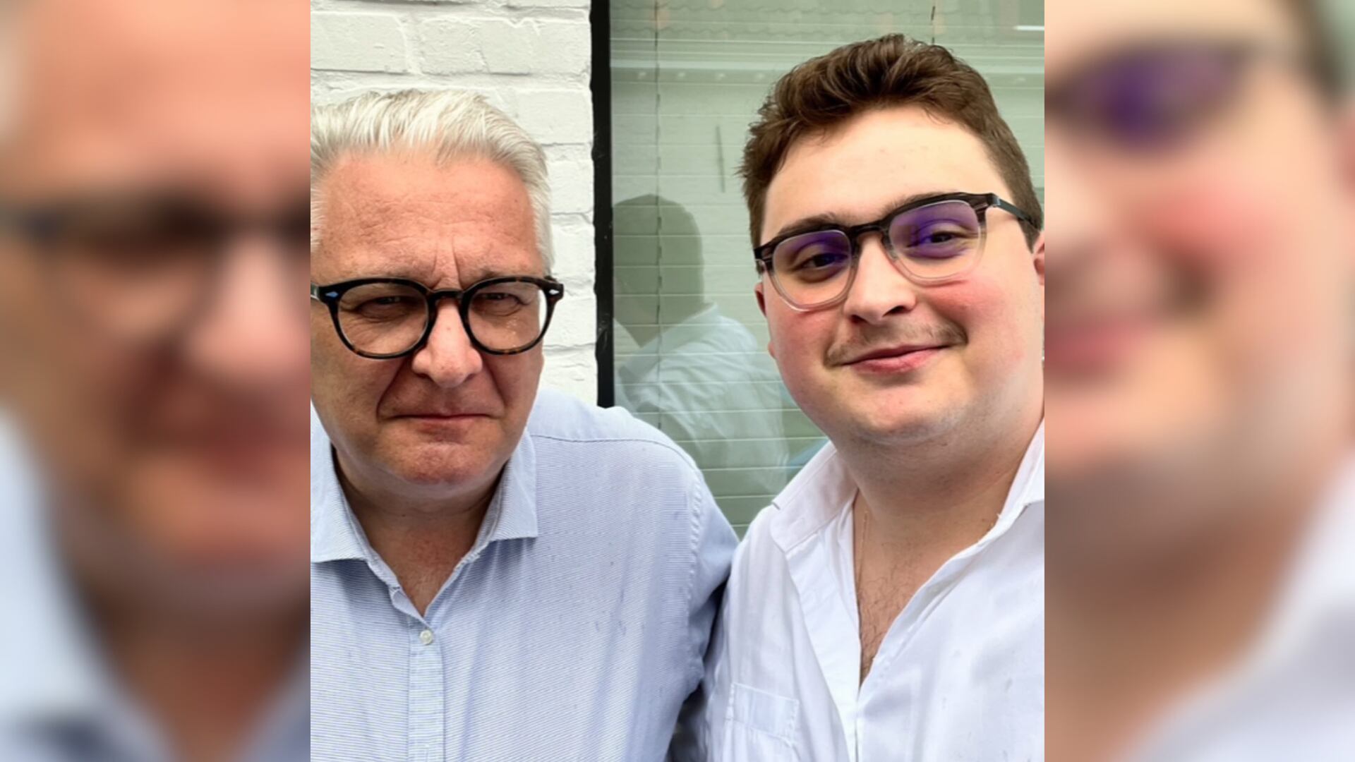 Laurent de Bélgica junto a su hijo Clément (Instagram)
