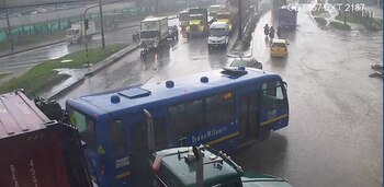 Se registran lluvias en Fontibón,