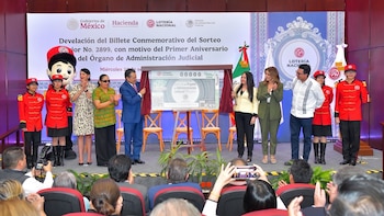 Lotería Nacional lanza billete especial por el primer aniversario del Órgano de Administración Judicial