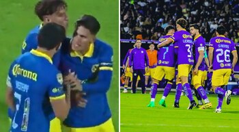 El VAR solo sanciona con amarilla una dura entrada de Piero Quispe sobre Igor Lichnovsky