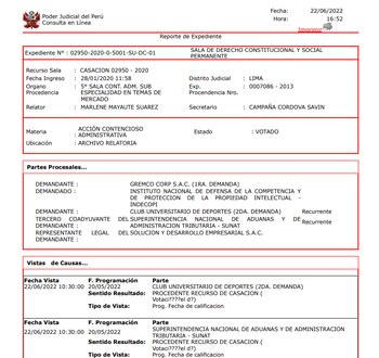 Universitario de Deportes.