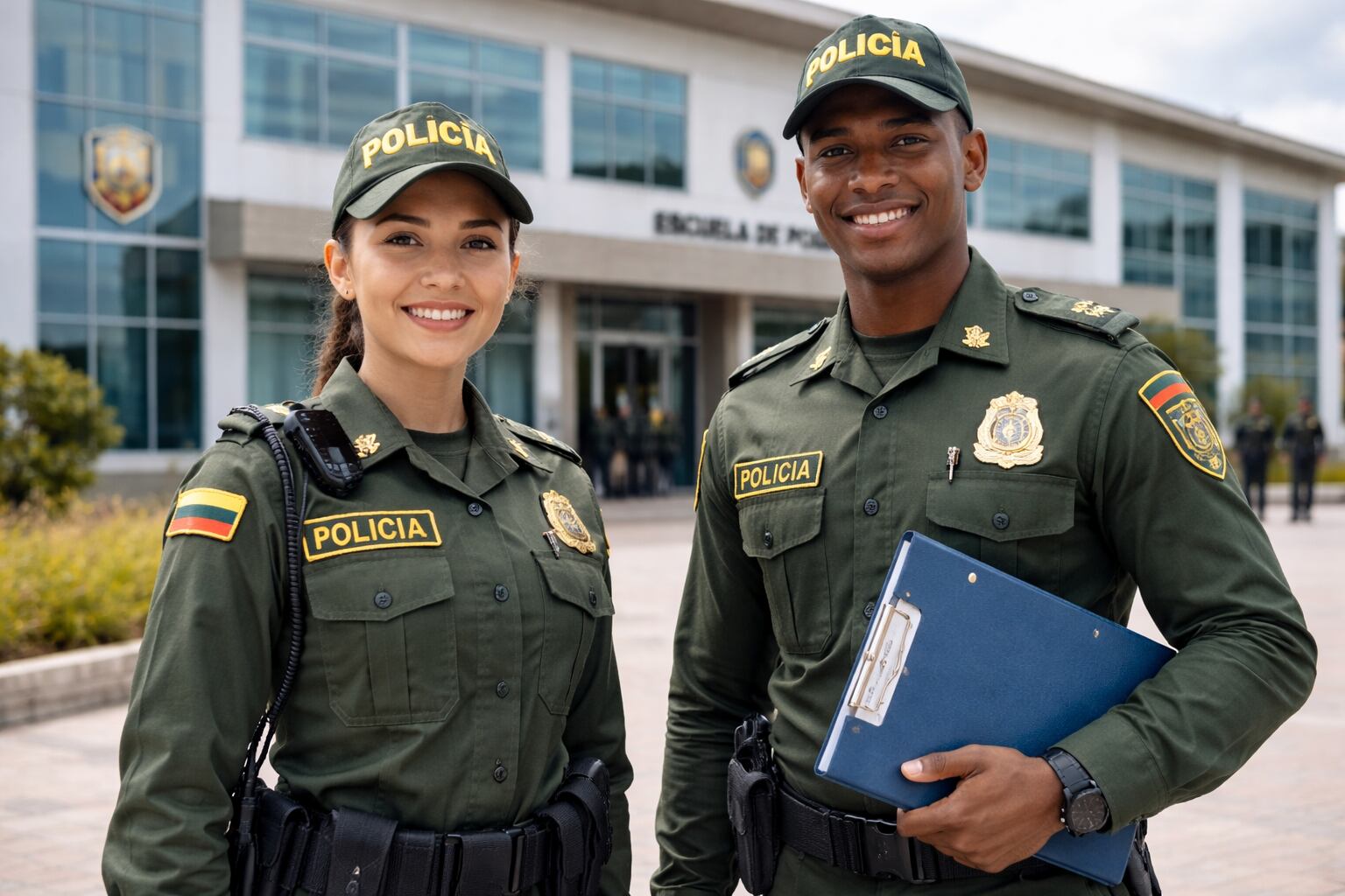 La nueva Escuela de Seguridad Vial en Tunja inició operaciones como el principal centro de formación especializada para policías en tránsito y prevención de siniestros viales (Imagen de Referencia)- crédito VisualesIA