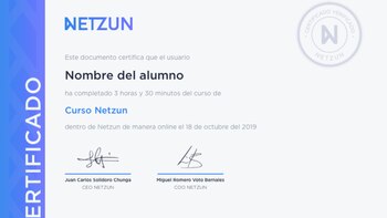 Netzun ofrece cursos en diversas