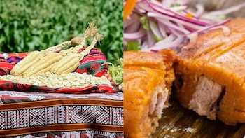 El tamal fue elaborado con