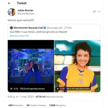 Cony Camelo y Julián Román responden si harían gira musical de “Los Reyes”