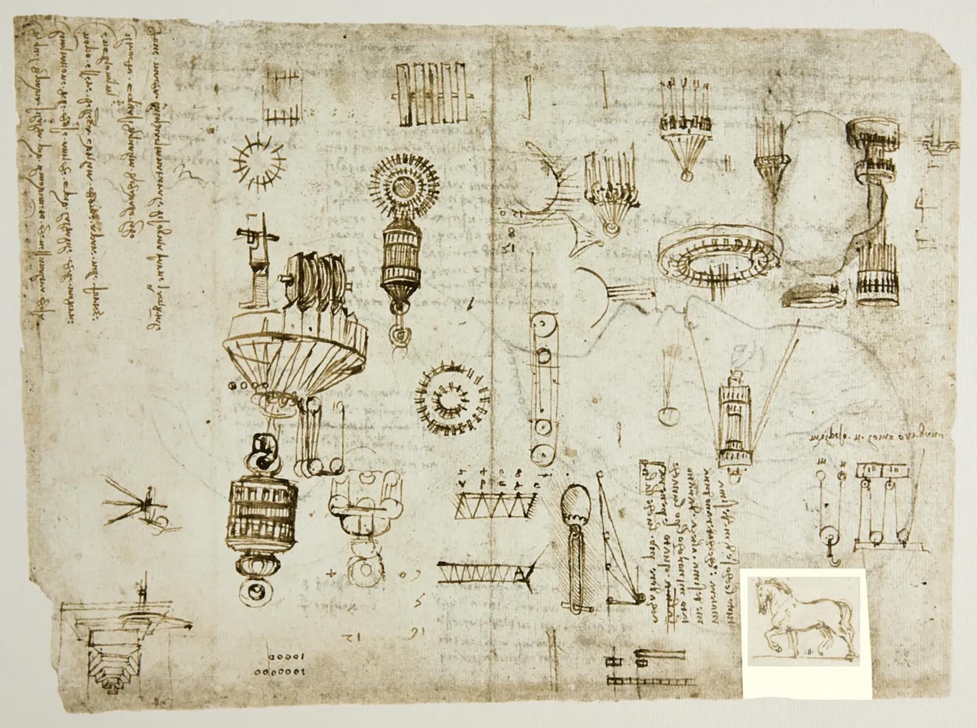La fragmentación del Códice Atlántico durante más de cuatro siglos dificultó el análisis integral del pensamiento de Leonardo da Vinci - (Leonardotheka)