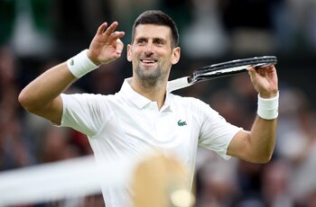 El tenista serbio está en los octavos de final de Wimbledon