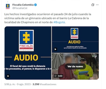 La Fiscalía confirmó que los