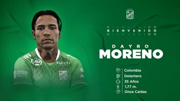 El atacante colombiano jugó en