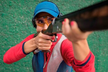 La tiradora chilena Francisca Crovetto.