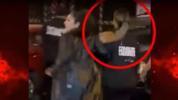 Pamela López abandonó el evento