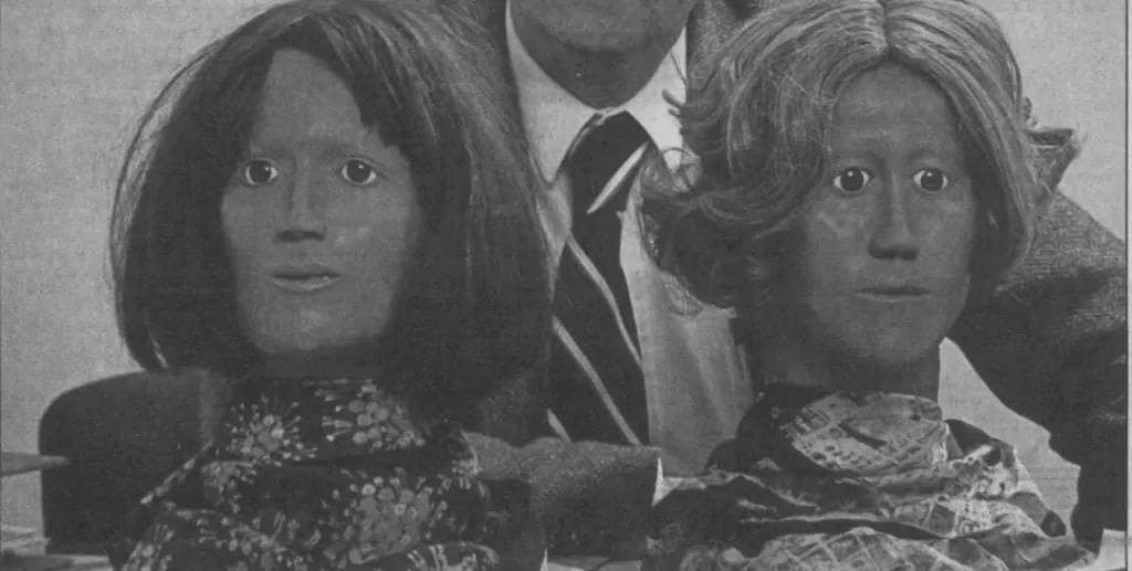Reconstrucciones faciales forenses de “Debbie Deer Creek” y “Christy Crystal Creek”, dos víctimas no identificadas de Wayne Nance halladas en los alrededores de Missoula, Montana, durante la década de 1980