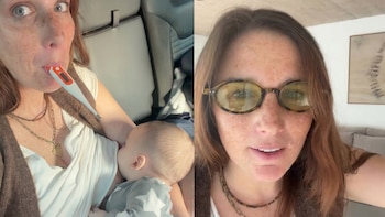 Juana Repetto debió llevar a su bebé al médico con fiebre y cruzó a quienes la critican porque sus hijos andan descalzos