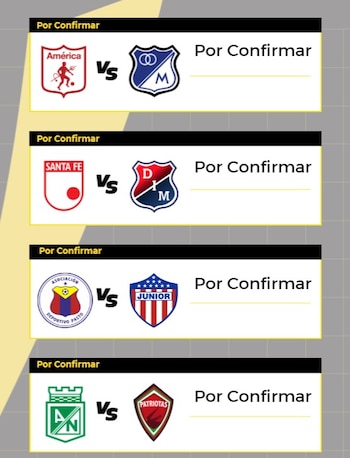 Estos son los partidos de