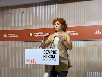 La secretaria general y portavoz de ERC, Elisenda Alamany. (Europa Press)