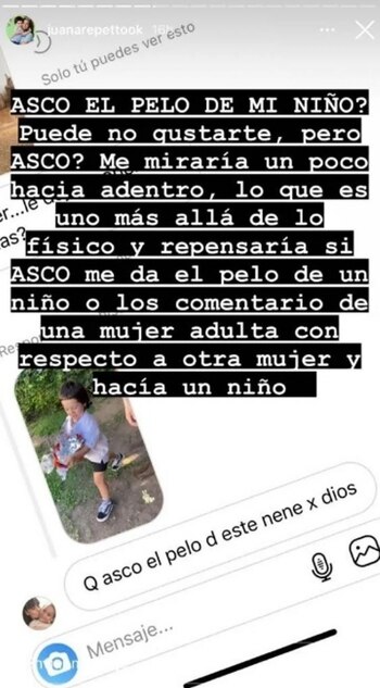 La respuesta de Juana Repetto