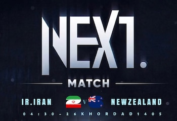 La publicación de Irán en sus redes sociales sobre el partido ante Nueva Zelanda en el debut mundialista - crédito @iran_football_federation/Instagram