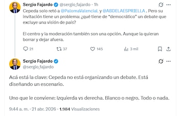 - crédito @sergio_fajardo/X