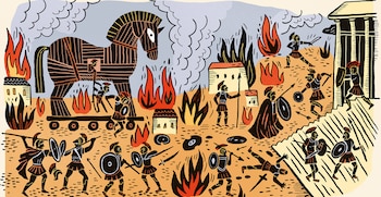 La guerra de Troya ilustrada, versión hecha en Argentina