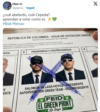 Cientos de usuarios utilizaron imágenes de celebridades para expresar su incertidumbre electoral - crédito X