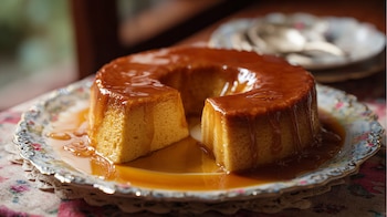 Flan de Gansito, una fusión
