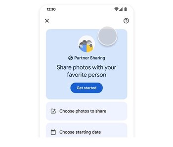 Compartir imágenes usando Google Fotos.