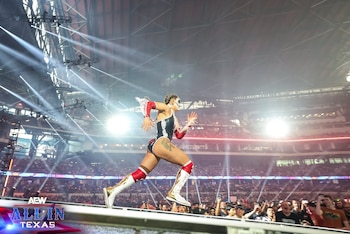 La gladiadora usó su aparición