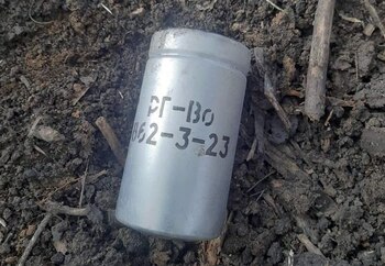 Granadas RG-VO rusas con gas