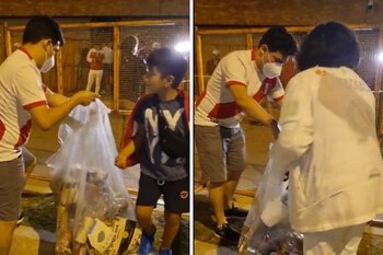 Hinchas peruanos se tomaron el